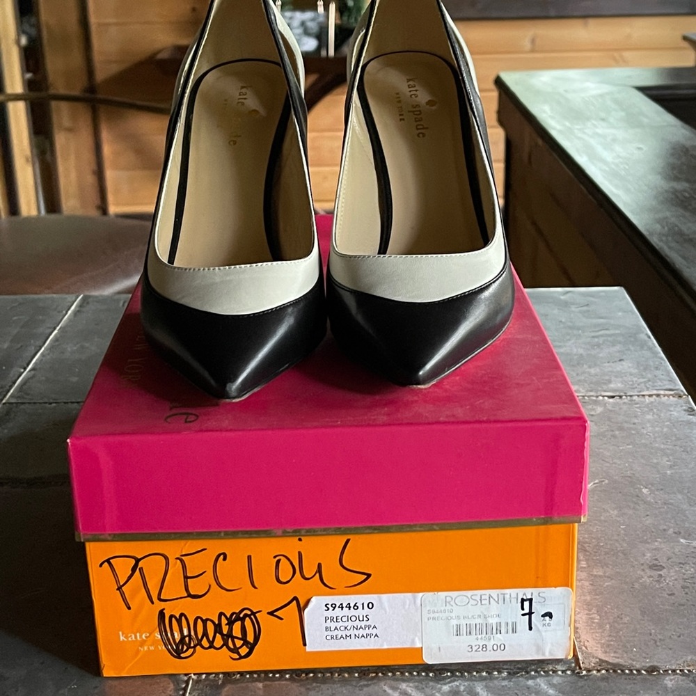 Kaye Spade precious heels black Napa/crime Napa